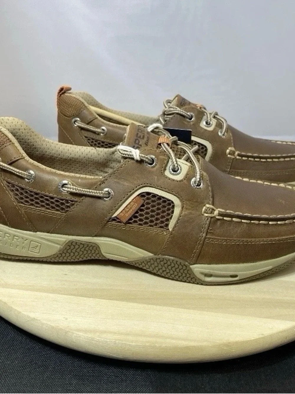 Sperry Top-Sider Sea Kite Sport Moc Men's Shoes Brown Leather Size US 9
